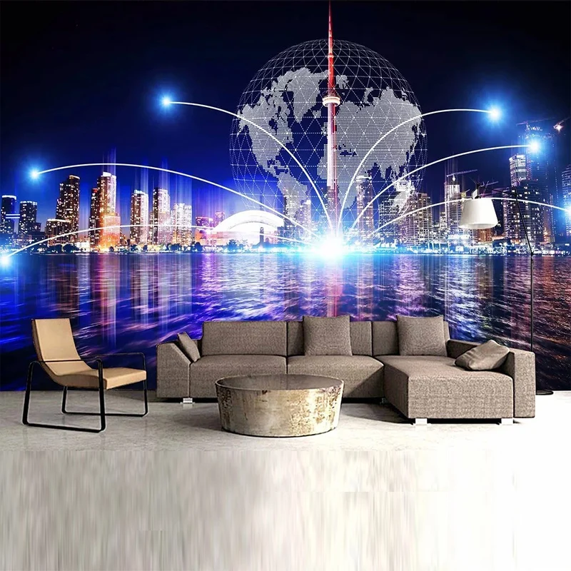 Настенные 3D обои на заказ современное HD здание пейзаж настенная живопись для