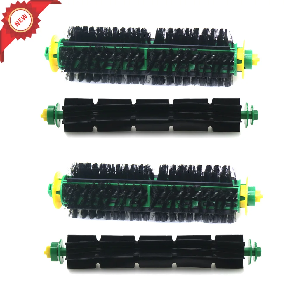 

2 Set Bristle Brush + Flexible Beater Brush For iRobot Roomba 500 Series 510 550 560 570 580 610 Vacuum Cleaner Replacement Part