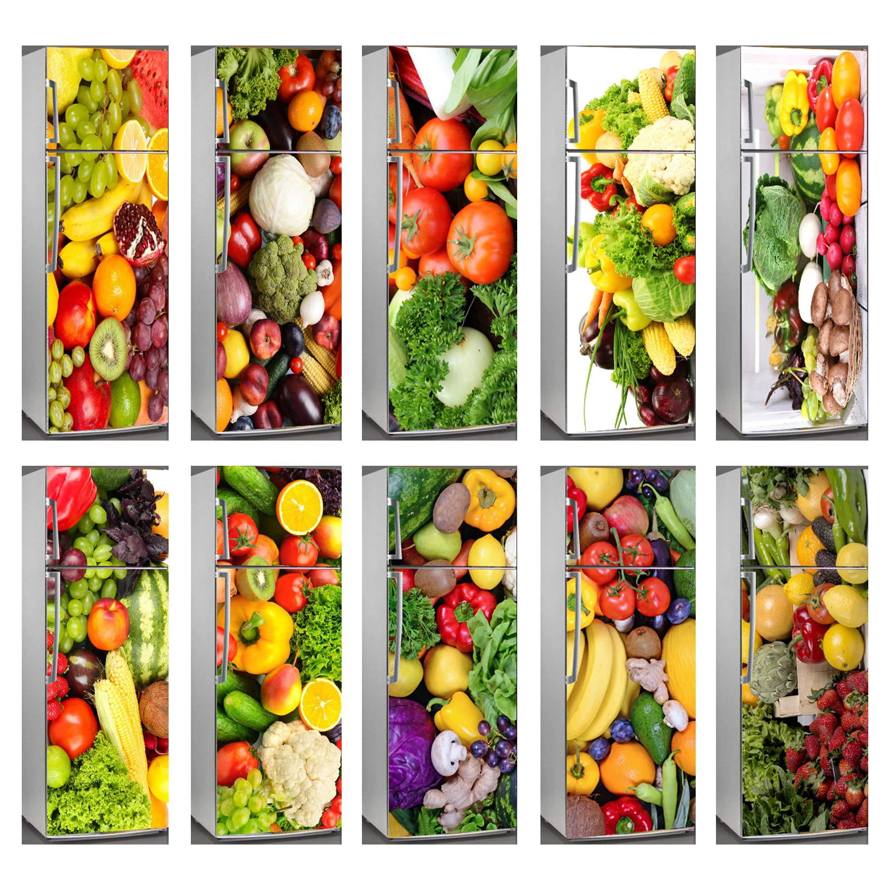 3D самоклеющиеся овощи фрукты Холодильник Стикер Обертывание ребенок искусство