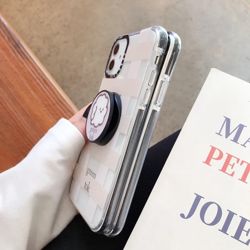 Cute Lion Colorful Bumper Phone Case for iPhone 11 Pro XS Max XR X 7 8 Plus Soft TPU Transparent Holder Stand Back Cover Coques |