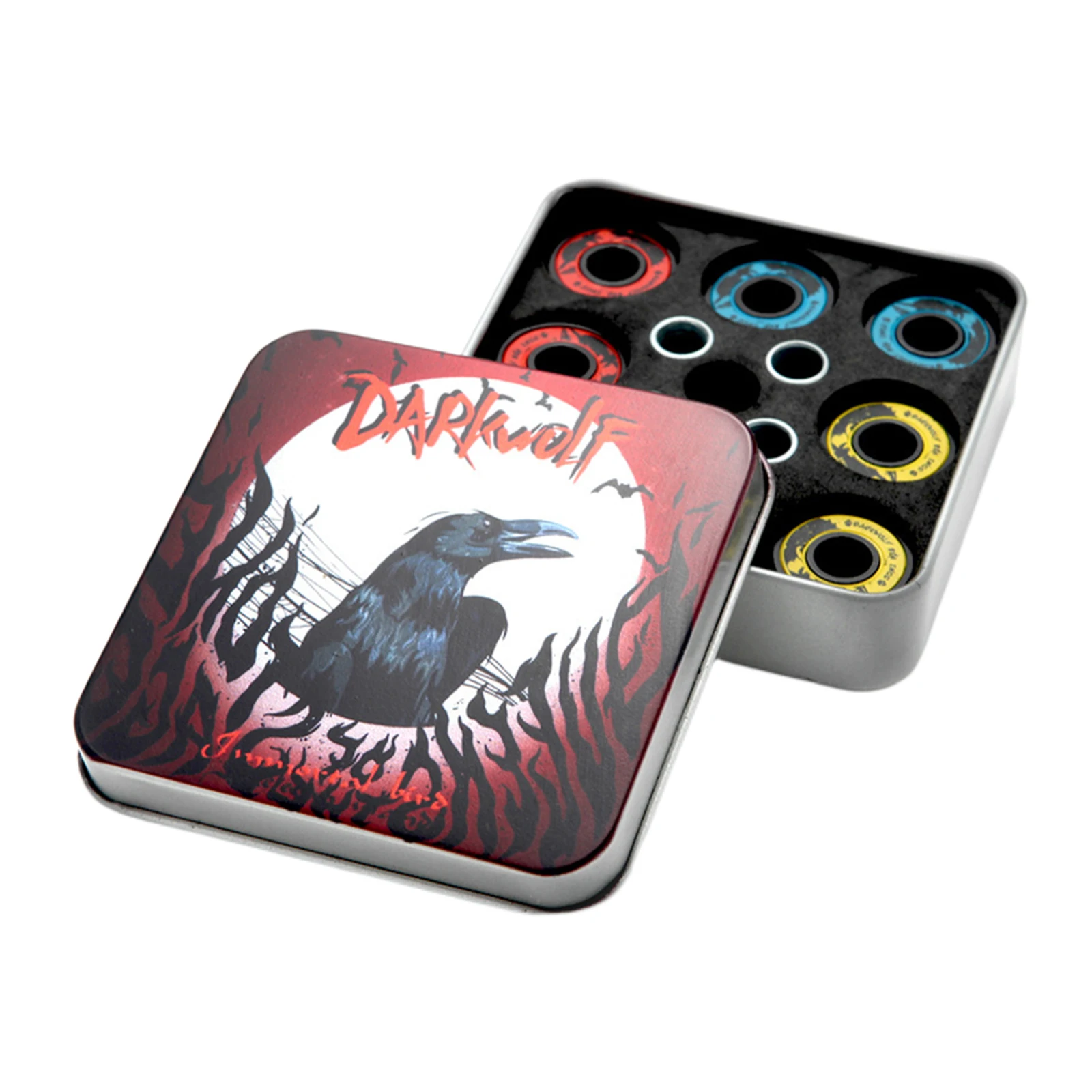 

8Pack Skateboard Bearings, Roller Skate Wheels, Scooter ABEC-11 Rubber Sealed Metal Spare Bearing for Longboard Inline Skates