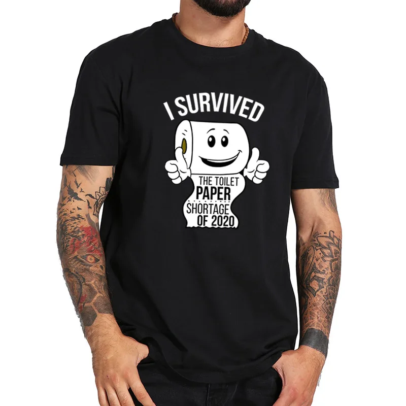 2020 футболка с недостатком туалетной бумаги из 100% хлопка дышащие футболки
