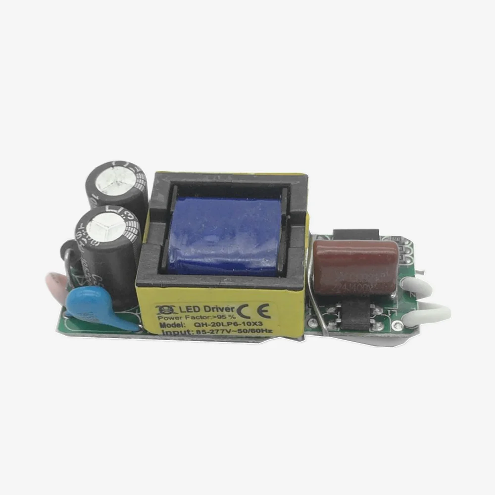 10 шт. изоляции 20 Вт AC85-277V светодиодный драйвер 6-10x3W 600mA DC18-34V Светодиодный источник