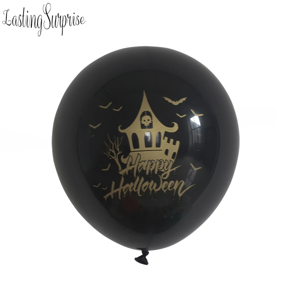 Латексные шары на Хэллоуин с привидениями реквизит дом Globos конфетти летучая мышь