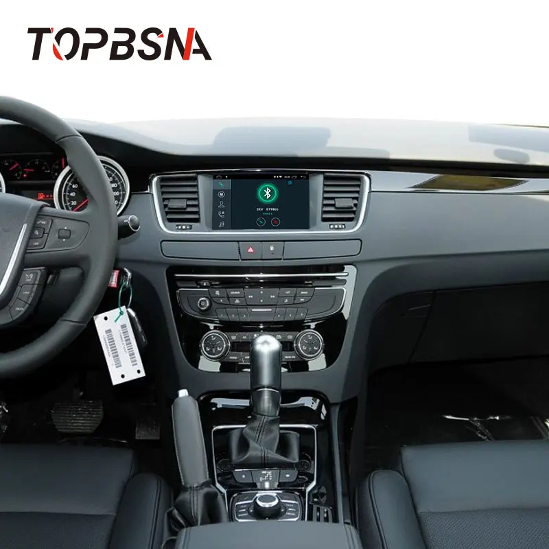 

TOPBSNA Android 10 Car DVD Player For PEUGEOT 508 2010-2017 GPS navigation multimedia tape recorder 1 din Car radio WIFI Stereo