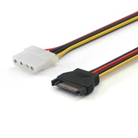 fast ship high quality 20cm 15 pin sata male to molex ide 4 pin female adapter extension power cable for computer hard drive