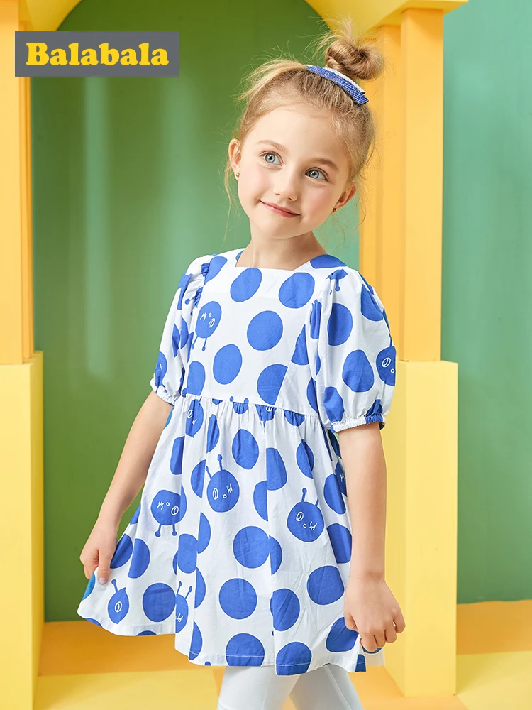 Детская одежда Balabala летний детский костюм для девочек леггинсы + футболка в