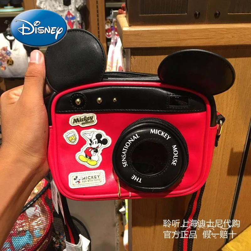 

Disney Mickey Mouse Nostalgic Classic Camera Style Boys Shoulder Bag Messenger Bag Coin Purse