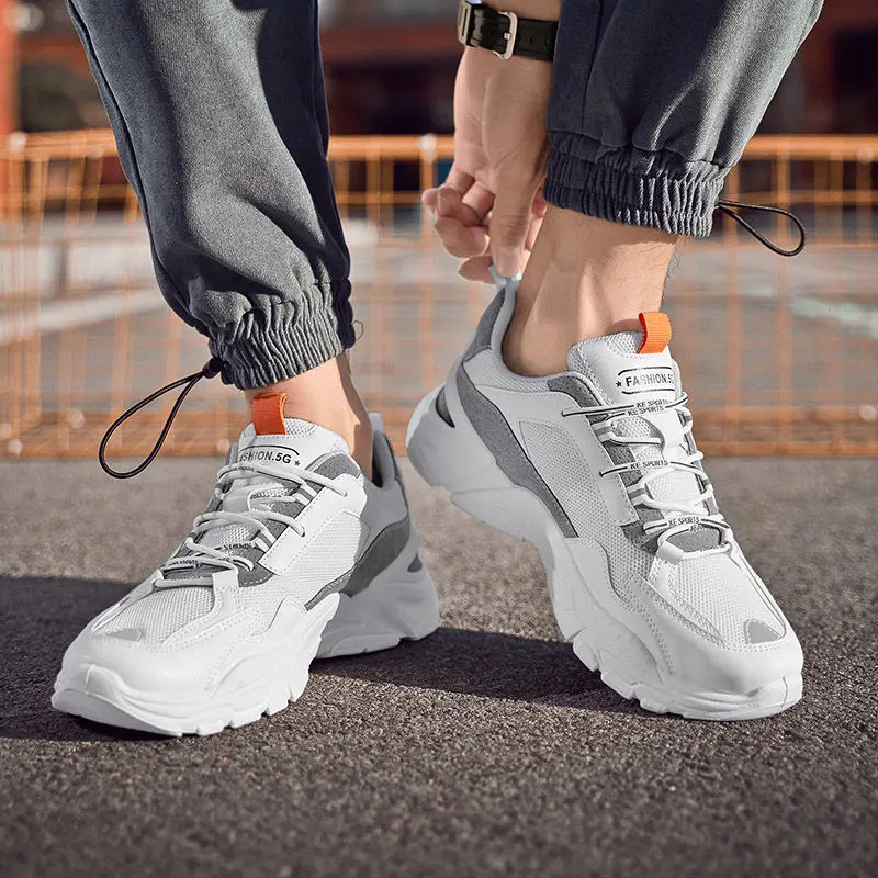 

Fashion Men's Shoes Portable Breathable Running Shoes Large Size Sneakers Comfortable Walking Jogging Casual Shoes a