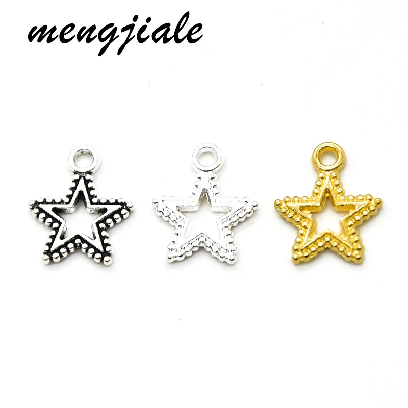 

25Pcs Hot Sell Vintage Metal Hollow Star Charms Pendant For Jewelry Making DIY Handmade Craft