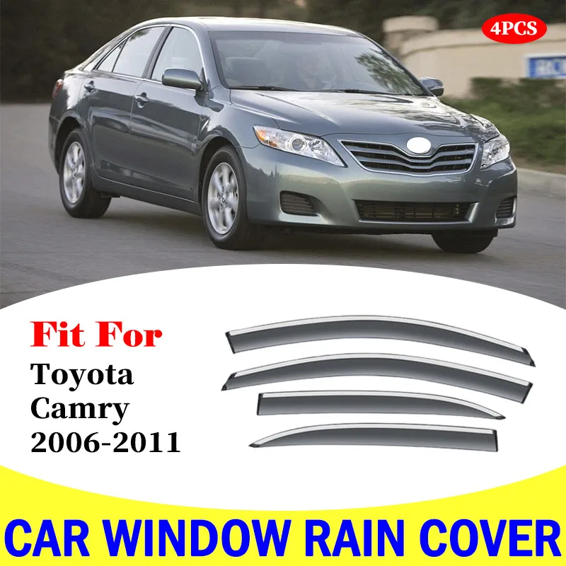 Дефлекторы автомобильных окон для Toyota Camry 2006-2011 Автомобильный дефлектор для защиты от ветра guard rain vent sun visor cover styling accessories