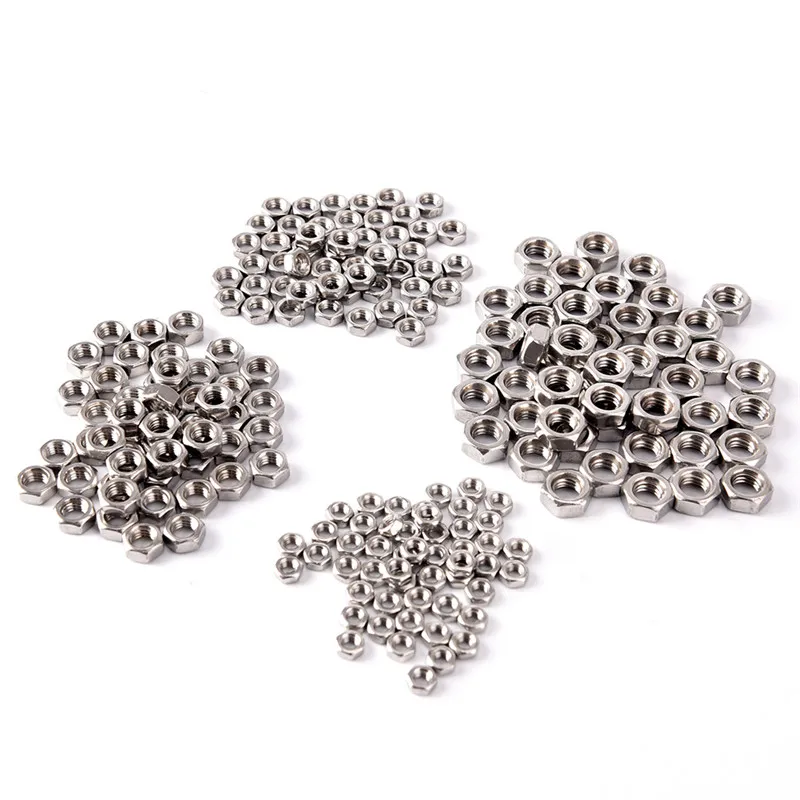 

50PCS High Quality M3/M4/M5/M6 Stainless Steel Nylock Nylon Insert Hex Lock Nuts
