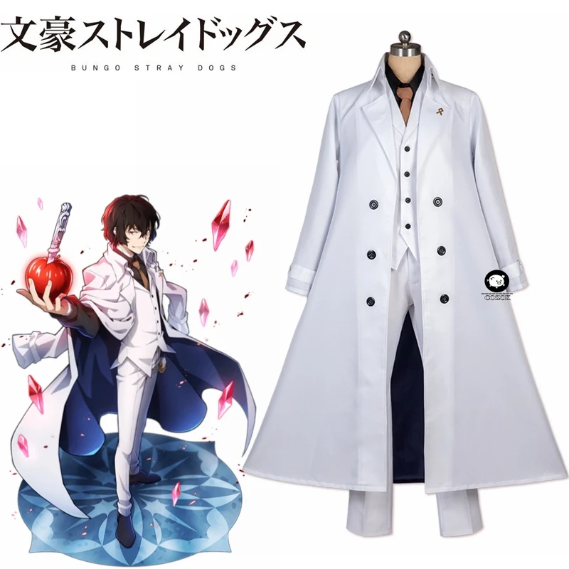 

Anime Bungo Stray Dogs: DEAD APPLE Dazai Osamu Cosplay Costume Custom Made Halloween Christmas Carvinal Party Costume FAor Adult