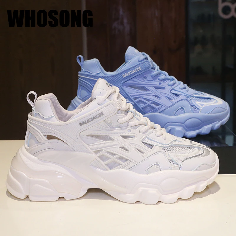 

New Women Sport Sneakers Ladies Platform Shoes Girls Slip On Casual Sneakers Female Brand Chunky Sneakers Bottom Shoes Trainers