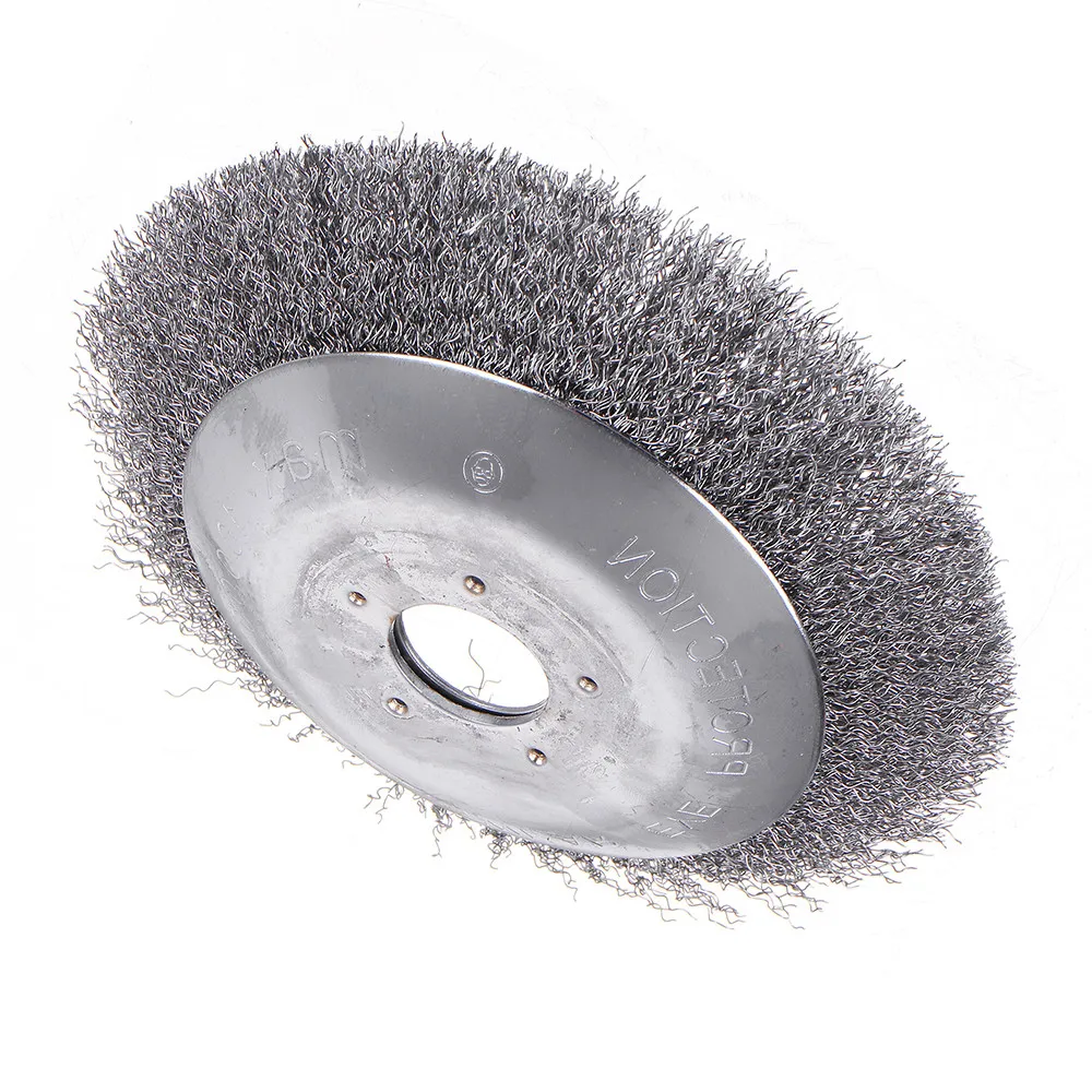 

New 150mm Steel Wire Trimmer Head Derusting Weeding Wheel Grass Brush Cutter Dust Removal Weeding Tray Plate for Lawnmower