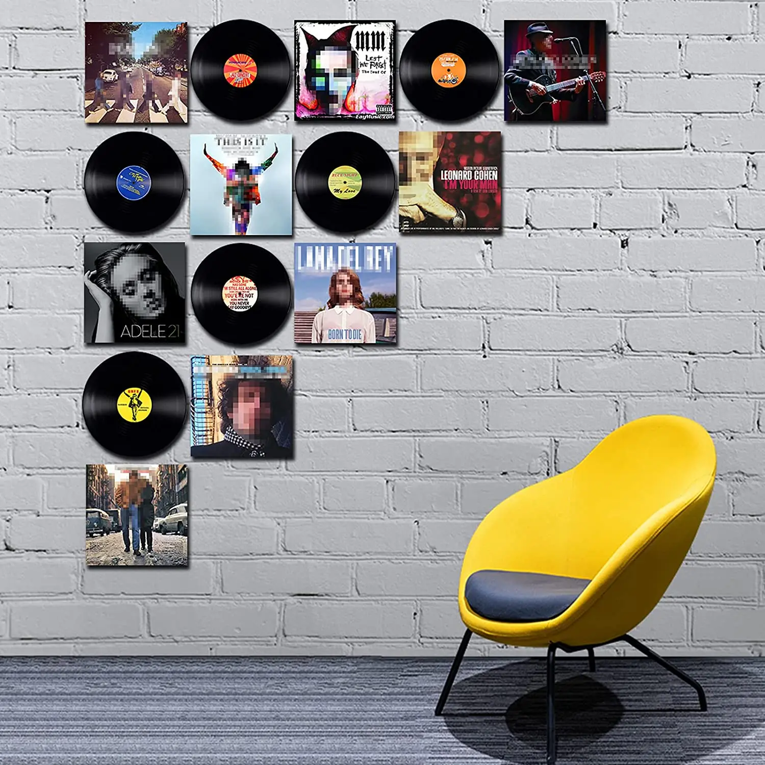

10inch Vinyl Records Wall Decoration Retro Style Restaurant Bar Decal Wedding Party Decor For Kids Baby Room Bedroom Home Decor