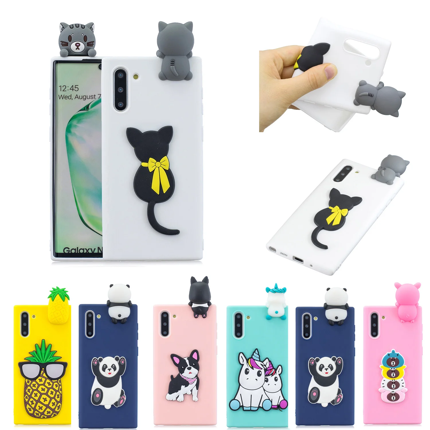 Милый чехол с 3d бантом и котом для huawei p smart z Y9 prime 2019 mate 30 10 P30 P20 pro Y7 Y6 Honor 8X 9i 7