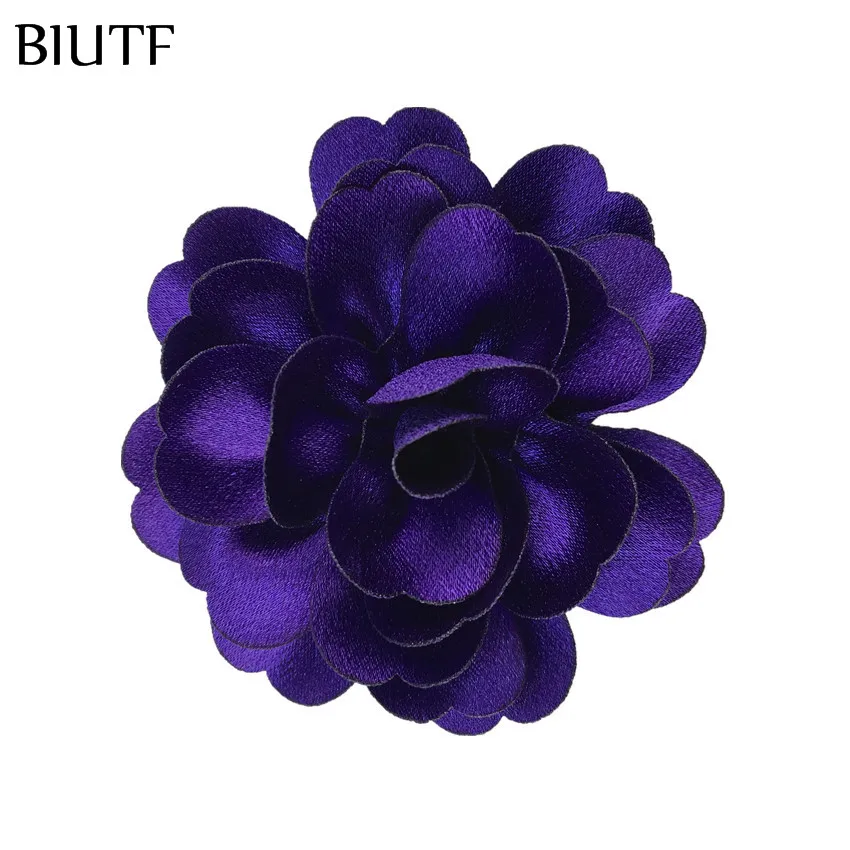 11-purple 10 шт./лот, для девочек, превосходная ткань, Хрустальный креповый цветок с/без заколки для волос, гладкое прикосновение, сделай сам, бутик, аксессуары для волос TH302 - Цвет: 11-purple