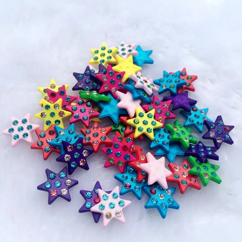 Горячая Распродажа модные стильные хрустальные стразы со звездами кнопки и