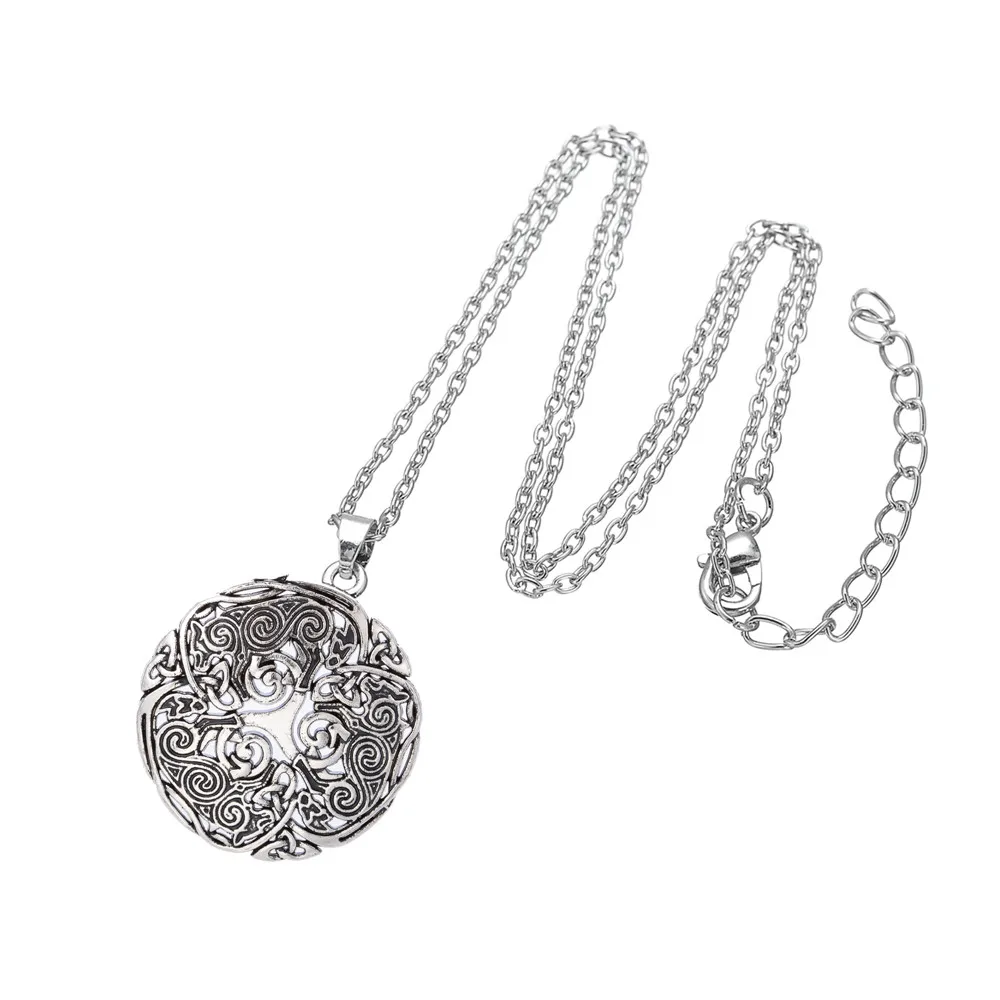 LIKGREAT тройное спиральное ожерелье с символом Wicca винтажное религиозное ювелирное
