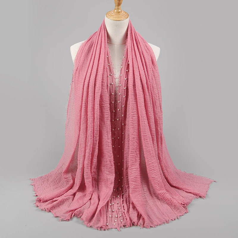 deep pink Многофункциональный Мягкий реквизит для фотосъемки новорожденных, одеяло для фотосъемки детей, мусульманские обертывания с жемчугом и бисером - Цвет: deep pink