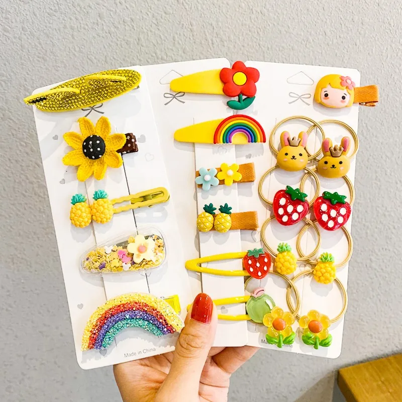 

20Pcs Girls Hair Clip Jewelry Headband Headpiece Lovely Clip Broken Hair BB Clip 111