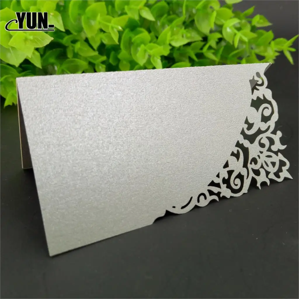 10 шт. лазерная резка в форме сердца свадебные визитки место карты бокал для вина