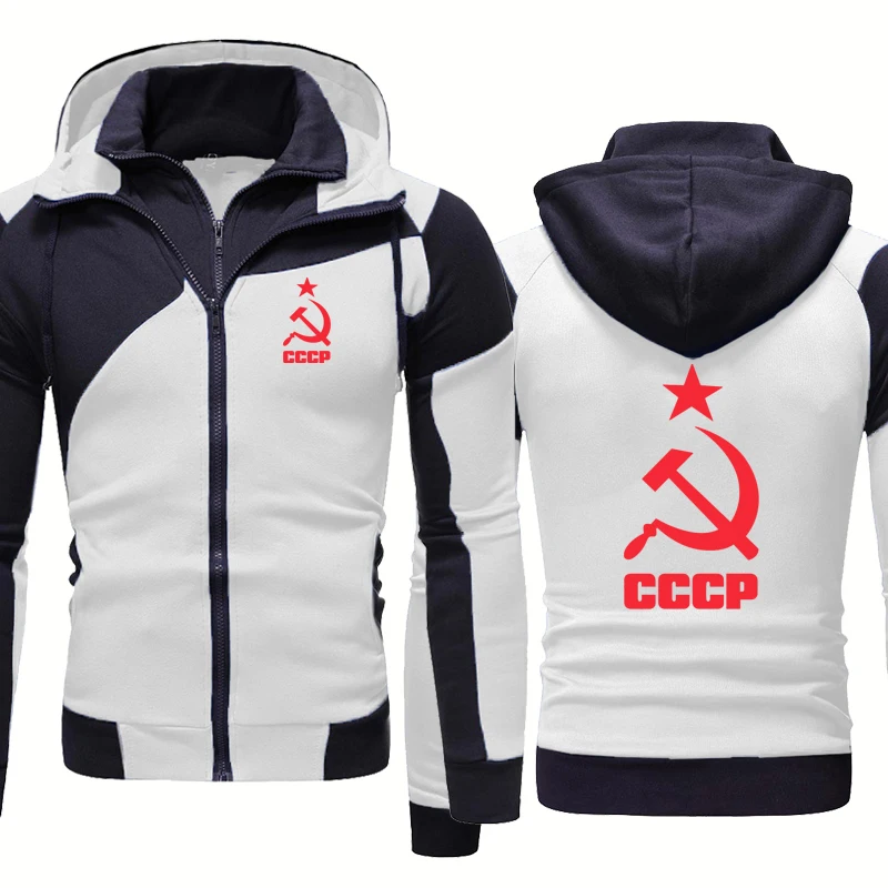 

Высококачественная демисезонная мужская куртка с имитацией двух имитаций СССР, русского СССР, Советского Союза, повседневная мужская спор...