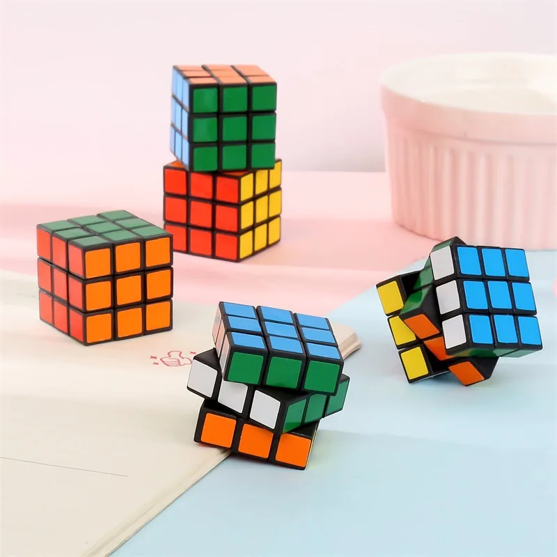 12 шт./лот 3 см маленький куб 3x3x3 Детский Мини скоростной волшебный головоломка для