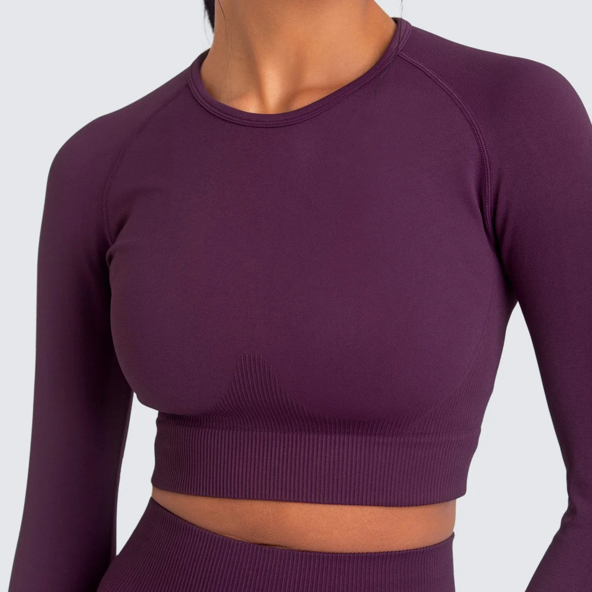 

Seamless Set Long Sleeve Top Sets Gym Clothing Seamless Yoga Set Women Solid Sport Suit Fitness Women Workout Set Sports Wear