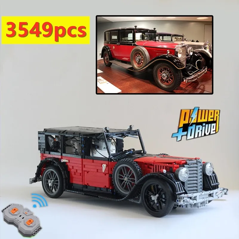 Leinglys строительный блок технологии moc 14807 классический автомобиль Benz 770 мастер