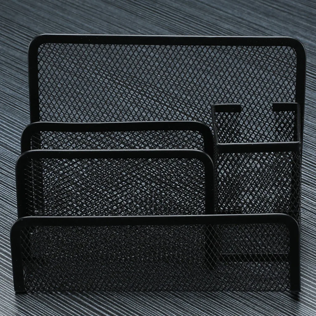 

Desktop storage rack Barbed Wire Three-Layer Letter Pen Holder Letter Pen Holder Combination IN STOCK