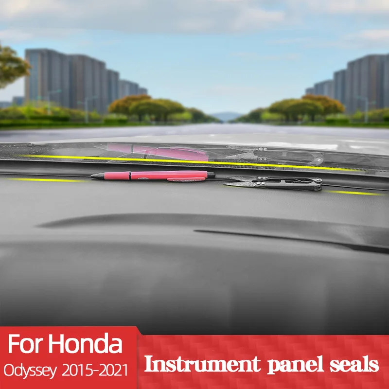

Central Control Instrument Panel Sealing Strip For Honda Odyssey 2015-2021 Rubber Waterproof Dustproof Car Accessories