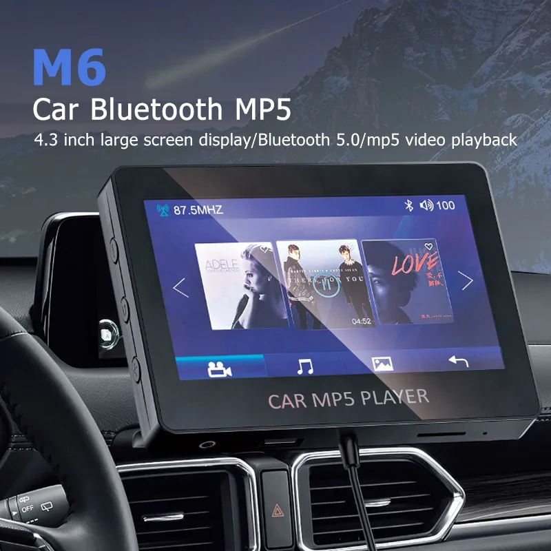 

FM-трансмиттер автомобильный с поддержкой Bluetooth, MP5 и ду