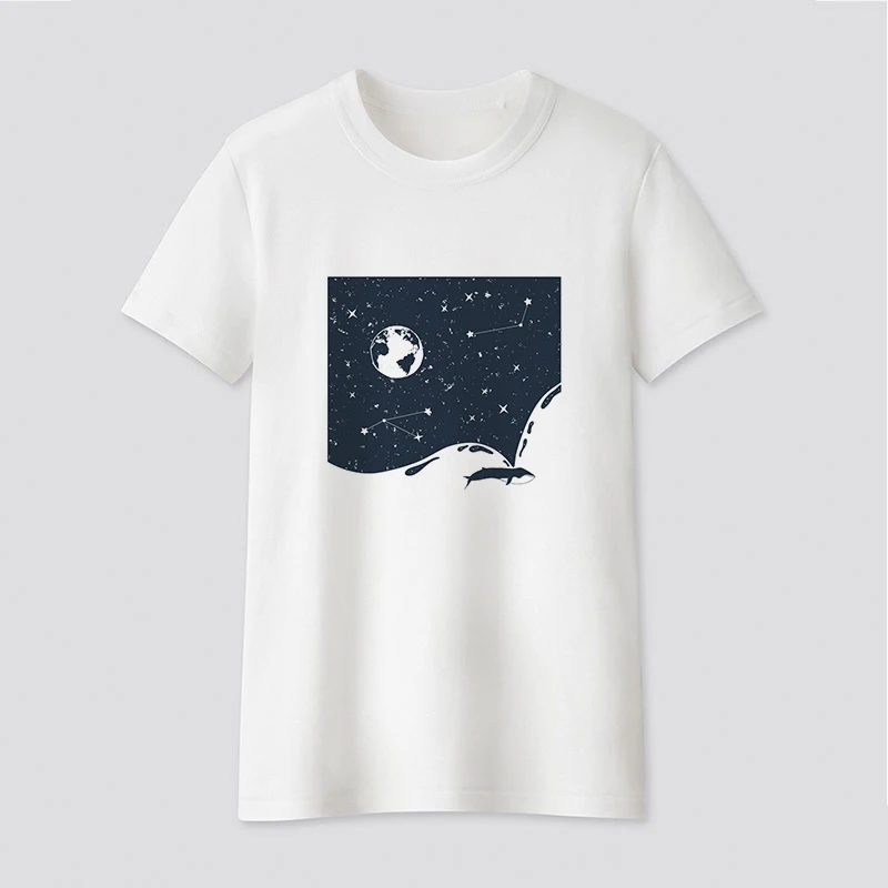 

Graphic tees tops Environmental protection theme T-shirts Casual Round Neck Short Slee Top Tee Shirt