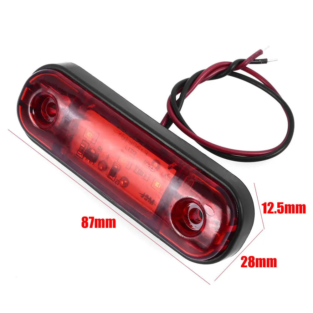 

NEW 3LED Truck/Truck Side Light Strip Side Light DC12-24V yellow