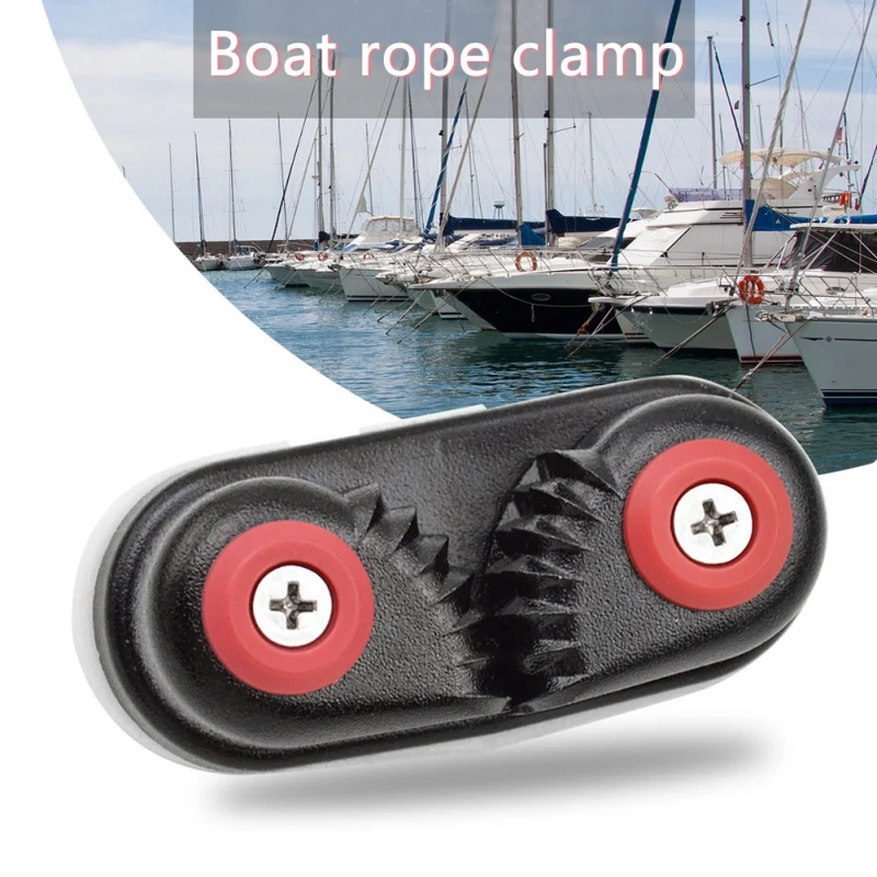

Black Nylon Kayak Rope Gripper Kayak Boat Canoe Clamp Gripper Flexible String Fishing Tool Accessories Kayak Cleats Rope Gripper