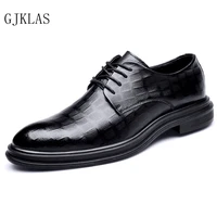 men genuine leather shoe black dress shoes men office wear business formal shoes for men classic retro zapatos oxford hombre