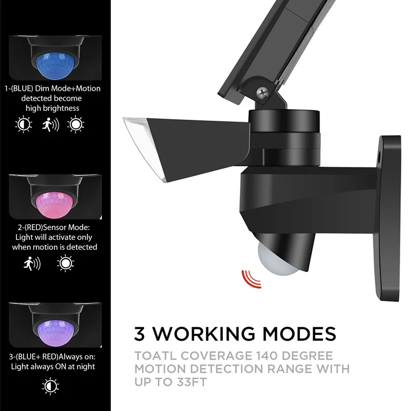 Новинка 2020 года светодиодный светильник Tongdaytech на солнечной батарее уличный с