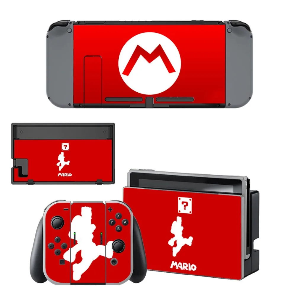 Сумка для хранения Marios, Виниловая наклейка, протектор для Nintendo Switch, джойстик, колпачки для Nitendo Joy-Con