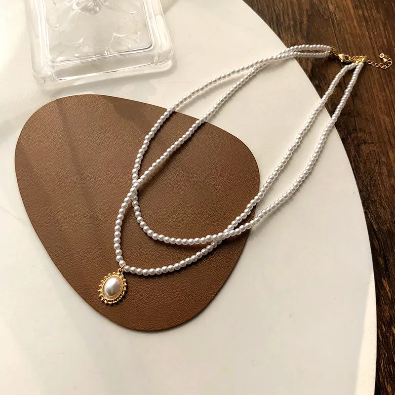 

Beaded Choker Pearl Necklace For Women 2021 Gold Chain Necklaces Pendant Collar Chokers Chains Bead Necklace Womens Jewelry