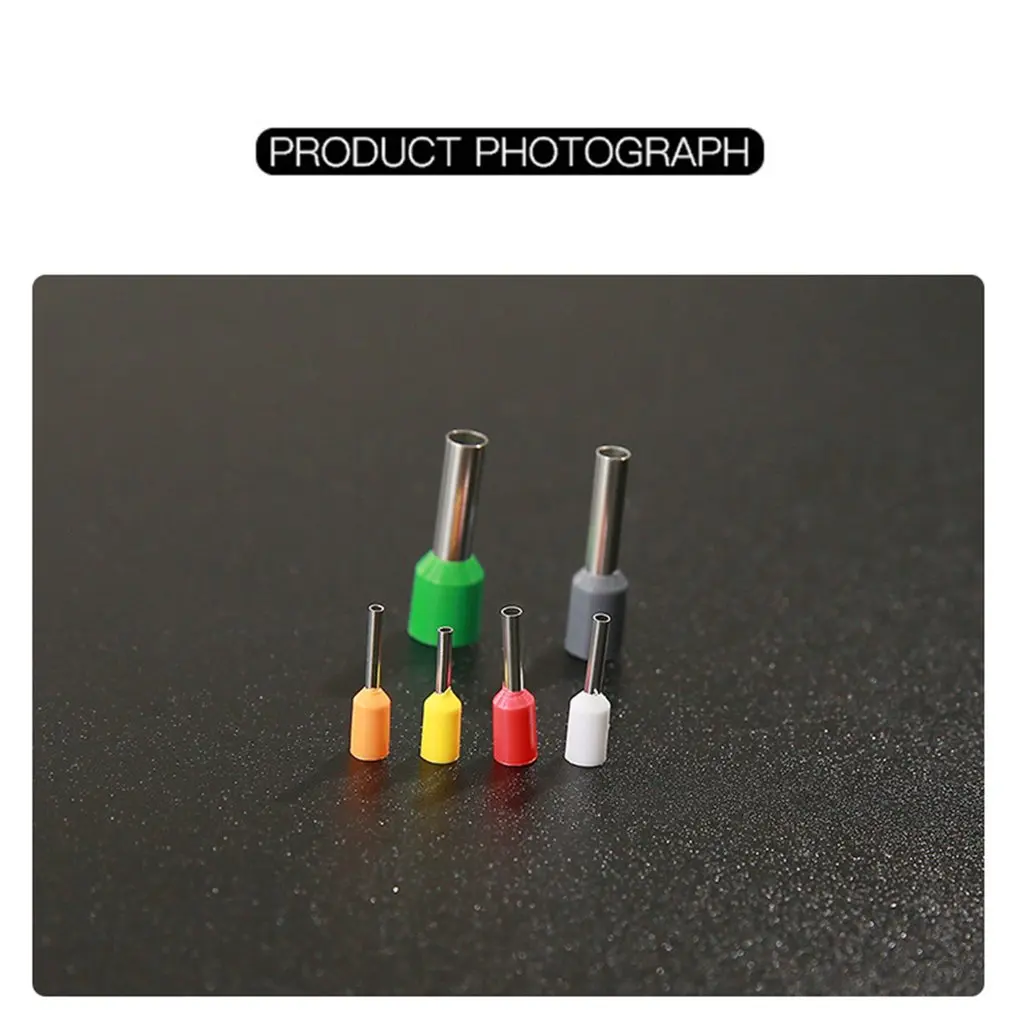 800 шт. комплекты терминалов ассорти трубчатые клеммы изолированные обжимные