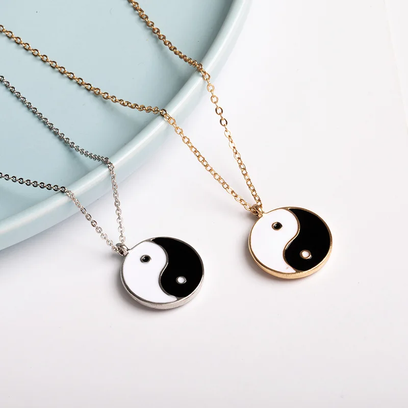 

Chinese Style Taiji gossip personality Yin and Yang hip-hop necklace jewelry pendant charms Fashion Favourite Recommend