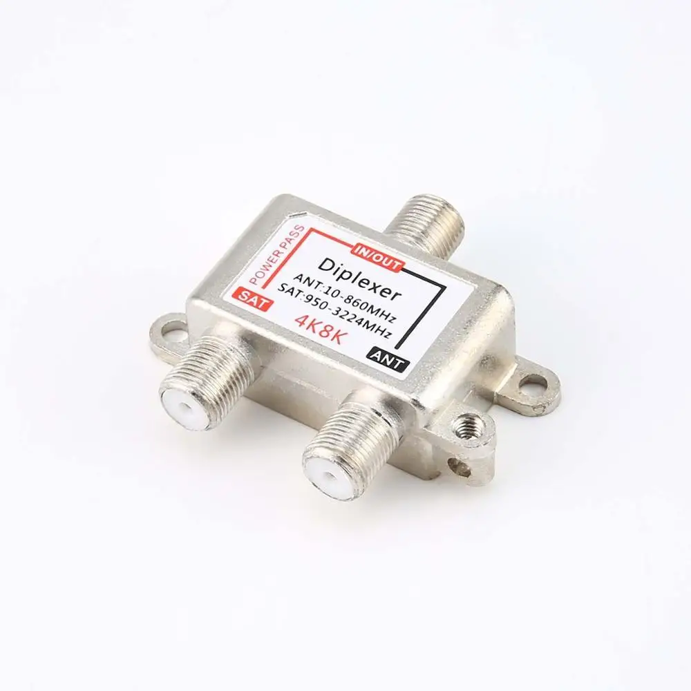 4K8K SAT/ANT Diplexer 10-3224MHz cable and satellite TV signal hybrid splitter separation RF signals | Электроника