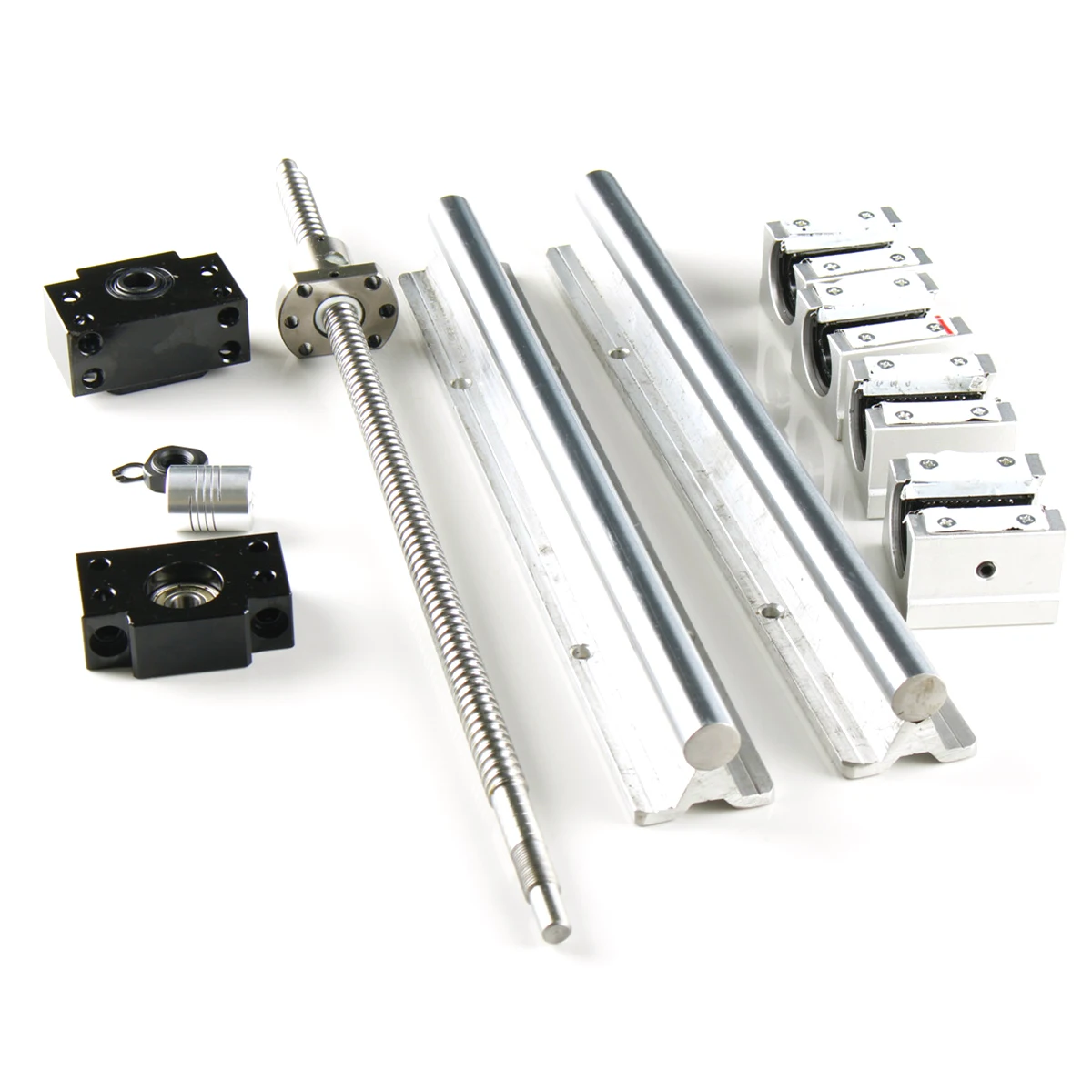 2xSBR12 w 4xSBR12UU линейный рельсовый винт SFU RM1204 300 400 500 550 600 800 1000 мм + BK/BF10 Соединительный