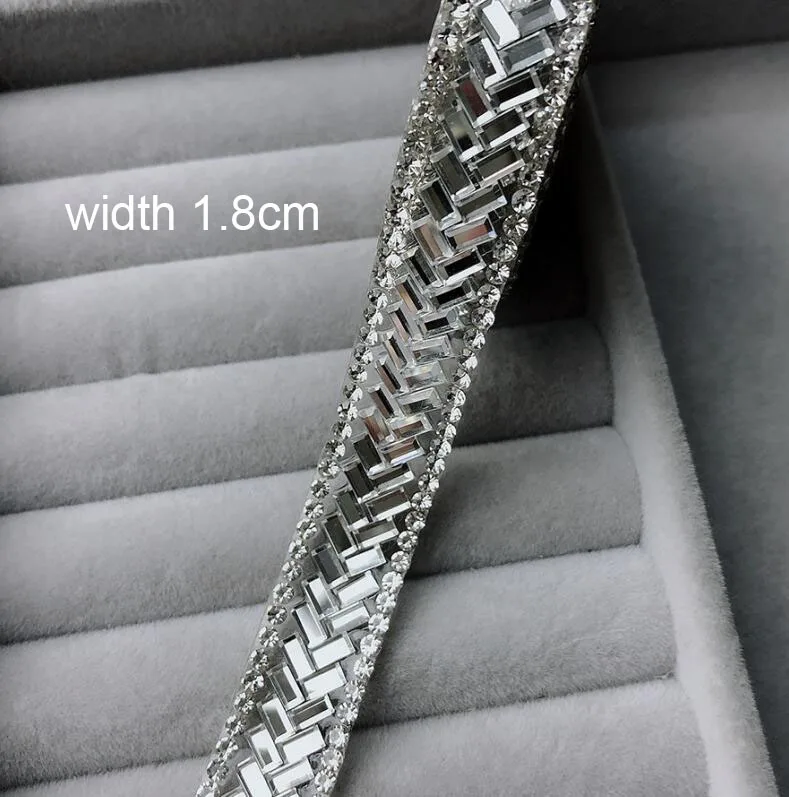 1.8cm fish bone Стразы-ленты, цветная отделка, 1 ярд/партия, хрустальные украшения для торта, стразы с кристаллами, декоративная отделка, стразы с топазом, золото - Цвет: 1.8cm fish bone
