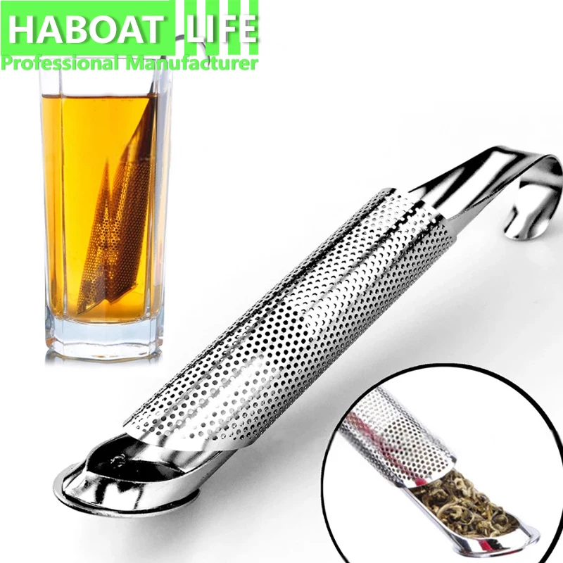 

Stainless Steel Tea Infuser Easy Clean Retractable Tea Strainer Reusable 17cm for Home Afternoon Office e