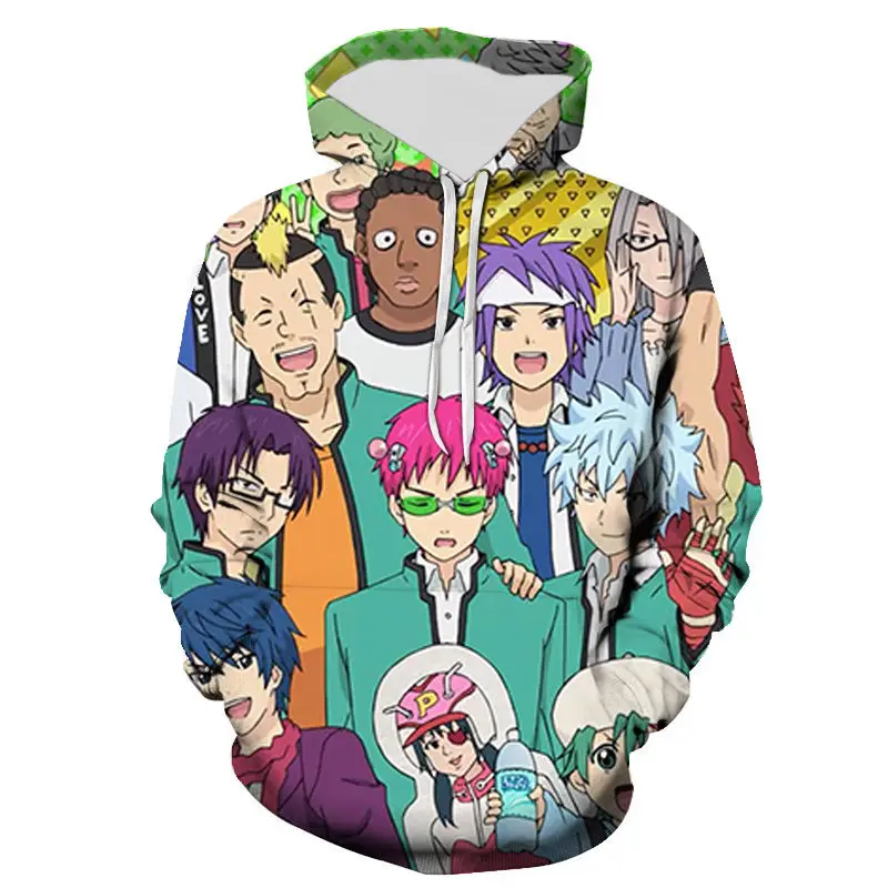 

The Disastrous Life Of Saiki K Hoodies 3D Printed Men Women Children Sweatshirts Casual Boy Girl Kids Streetwear Pullover Tops