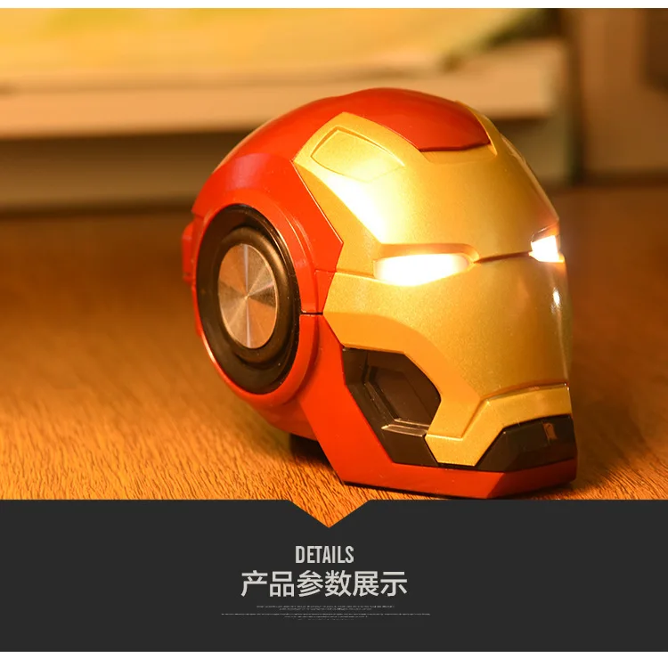 Железный человек Bluetooth динамик и радио беспроводной s с музыкой MP3 FM Поддержка TF