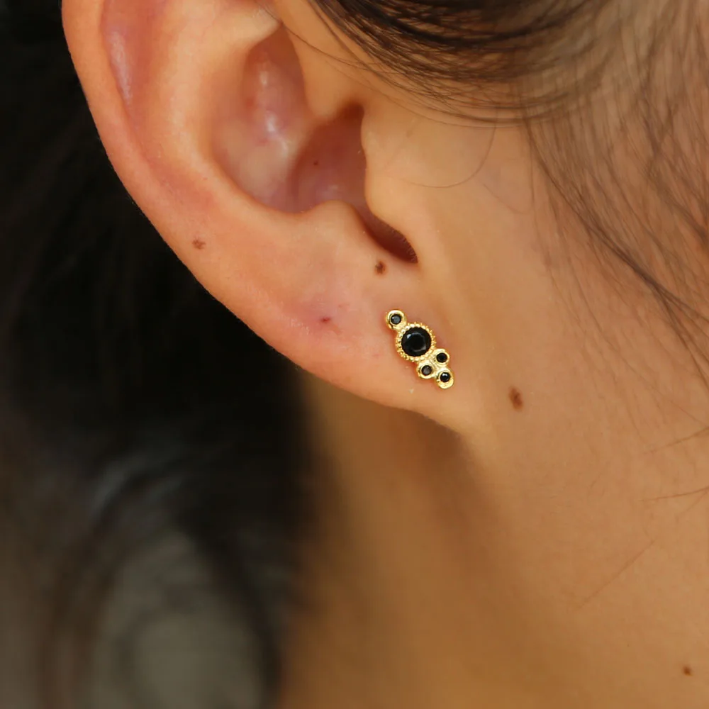 Лидер продаж 2019 знаменитые круглые мини серьги гвоздики из серебра 925 пробы с